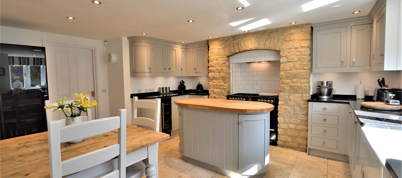 neutral looking kitchen refurbishment