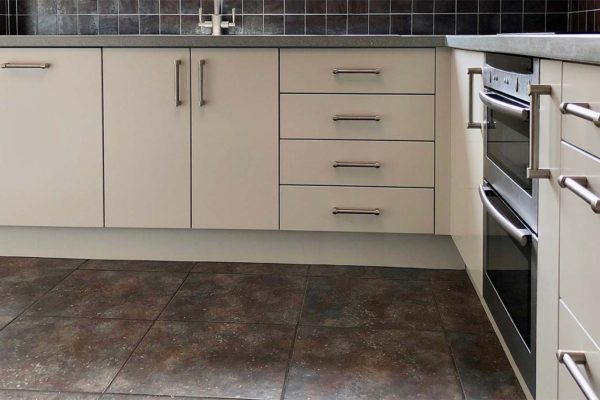 White kitchen units